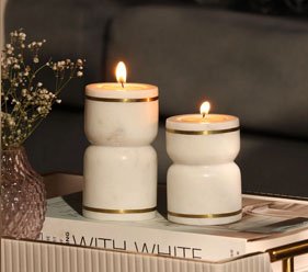 Marble Candle Holder