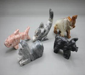 Marble Mini Animal Figurines