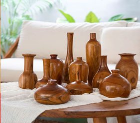 Wooden Decorative Vase
