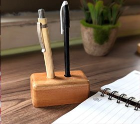 Wooden Pen Stand